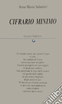 Cifrario minimo libro di Salanitri Anna Maria