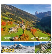 Südtirol-Alto Adige 2022. Postkartenkalender QF/calendario cartoline da tavolo orizzontale libro di Malfertheiner Peter