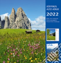 Südtirol-Alto Adige 2022. Postkartenkalender HF/calendario cartoline da tavolo verticale libro di Malfertheiner Peter