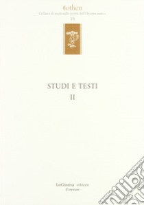 Studi e testi. Vol. 2 libro di De Martino S. (cur.); Imparati F. (cur.)