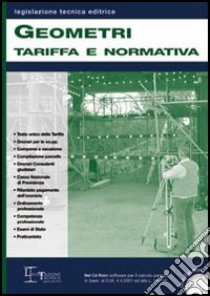 Geometri. Tariffa e normativa. Con CD-ROM libro