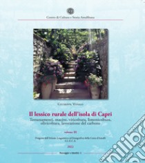 Il lessico rurale della Costiera Amalfitana. Terrazzamenti, macère, viticoltura, limonicoltura, olivicoltura, lavorazione del carbone. Vol. 3 libro di Vitolo Giuseppe