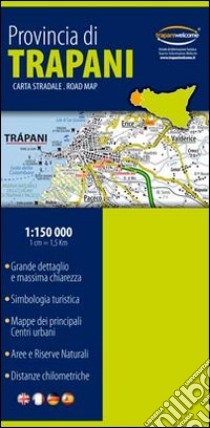 Provincia di Trapani. Carta stradale. Ediz. multilingue libro di Salerno Paolo