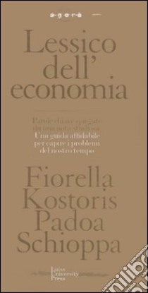 Lessico dell'economia libro di Padoa Schioppa Kostoris Fiorella