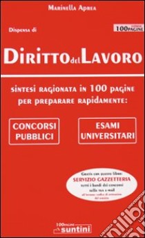 Diritto del lavoro libro di Aprea Marinella