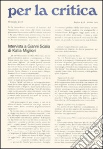 Per la critica. Vol. 1 libro di Scalia G. (cur.)