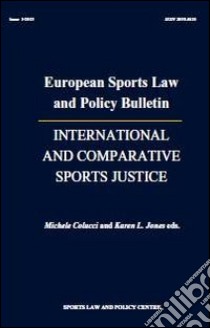 International and comparative sports justice libro