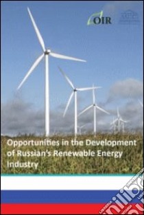 Opportunities in the development of Russian's. Renewable energy industry libro