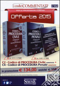 Codice di procedura civile-Codice procedura penale-Appendice di aggiornamento. Annotati con la giurisprudenza. Con CD-ROM libro