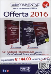 Codice di procedura civile-Codice di procedura penale. Annotati con la giurisprudenza 2016. Con CD-ROM libro