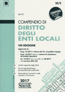 Compendio di diritto degli enti locali libro