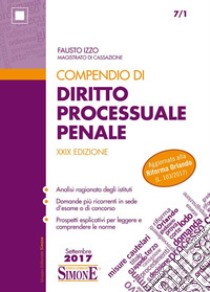 Compendio di diritto processuale penale libro di Izzo Fausto