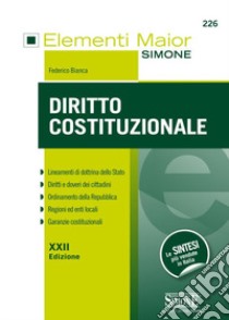 Diritto costituzionale libro di Bianca Federico