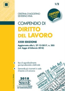 Compendio di diritto del lavoro libro di D'Agostino Cristina; Riva Severino