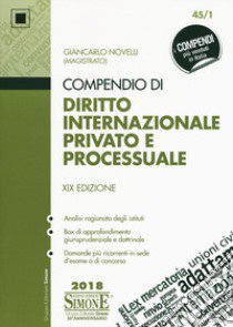 Compendio di diritto internazionale privato e processuale libro di Novelli Giancarlo