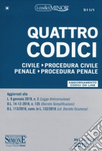 Quattro codici. Ediz. minor. Con Contenuto digitale per accesso on line libro