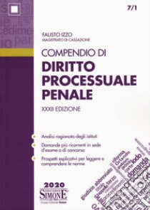 Compendio di diritto processuale penale libro di Izzo Fausto