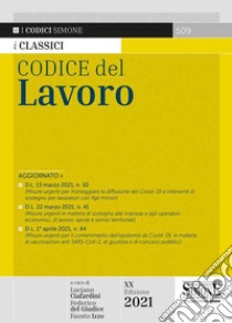 Codice del lavoro libro di Ciafardini L. (cur.); Del Giudice F. (cur.); Izzo F. (cur.)