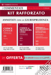 Kit orale rafforzato: Codice civile-Codice di procedura civile-Appendice di Aggiornamento. Marzo 2021. Annotati con la Giurisprudenza libro di Ciafardini L. (cur.); Di Pirro M. (cur.); Sensale G. (cur.)