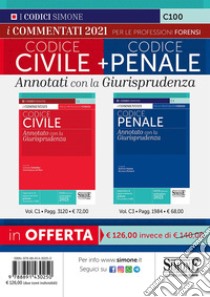 Kit Codice civile+Codice penale. Annotati con la giurisprudenza libro di Ciafardini L. (cur.); Di Pirro M. (cur.); Marino R. (cur.)