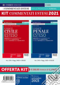 Kit Commentati Estesi 2021: Codice Civile Esteso-Codice Penale Esteso. Annotati esclusivamente con le massime significative e con le sentenze delle Sezioni Unite libro di Ciafardini Luciano; Di Pirro Massimiliano; Marino Raffaele