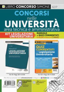 Concorsi nelle Università area tecnica e amministrativa. Manuale e quiz commentati libro di Rossi Antonio