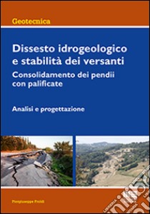 Dissesto idrogeologico e stabilità dei versanti. Consolidamento dei pendii con palificate. Analisi e progettazione libro di Froldi Piergiuseppe