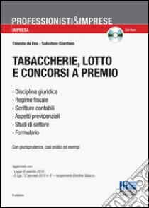 Tabaccherie, lotto e concorsi a premio libro di De Feo Ernesto; Giordano Salvatore