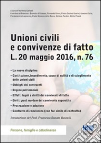 Unioni civili e convivenze di fatto libro di Gorgoni M. (cur.)