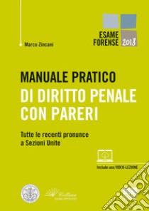 Manuale pratico di diritto penale con pareri. Tutte le recenti pronunce a Sezioni Unite libro di Zincani Marco