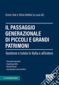 Il passaggio generazionale di piccoli e grandi patrimoni libro di Vial Ennio; Bettiol Silvia