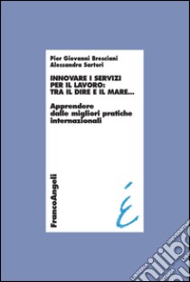 Innovare i servizi per il lavoro: tra il dire e il mare. Apprendere dalle migliori pratiche internazionali libro di Bresciani Pier Giovanni; Sartori Alessandra