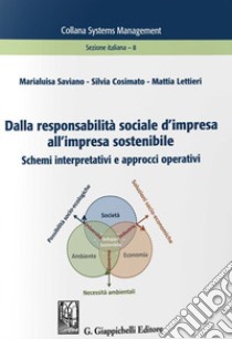 Dalla responsabilità sociale d'impresa all'impresa sostenibile. Schemi interpretativi e approcci operativi libro di Saviano Marialuisa; Cosimato Silvia; Lettieri Mattia