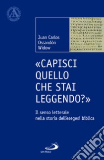 «Capisci quello che stai leggendo?». Il senso letterale nella storia dell'esegesi biblica libro di Ossandón Widow Juan Carlos