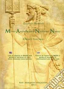 Elenco reperti Museo Archeologico Nazionale Napoli libro di Malagodi Armando