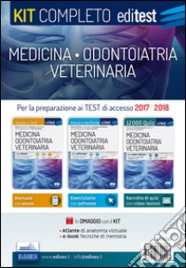 EdiTEST. Kit completo medicina, odontoiatria, veterinaria. Teoria, esercizi svolti, prove ufficiali commentate e simulazioni d'esame per i test di accesso. Con software di simulazione libro