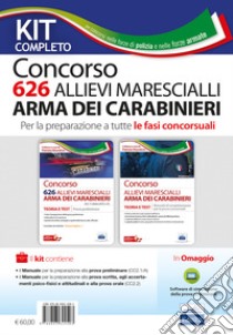 Kit concorso 626 allievi marescialli Arma dei Carabinieri per la preparazione a tutte le fasi concorsuali. Teoria e test. Prova preliminare-Manuale di completamento. Con software di simulazione libro di Nissolino P. (cur.)