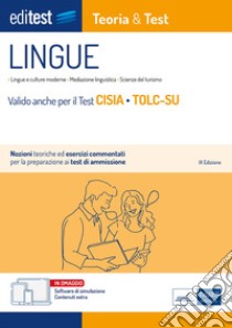 EdiTEST. Lingue. Teoria & test. Nozioni teoriche ed esercizi commentati per la preparazione ai test di ammissione. Con software di simulazione libro