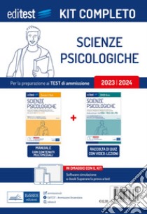 Kit completo EdiTEST ammissione Scienze psicologiche. Rivolto a tutti i candidati agli esami di ammissione in Scienze psicologiche (compresi TOLC-SU e TOLC-PSI). Con software di simulazione libro