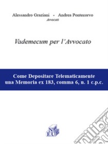 Vademecum per l'avvovato libro di Graziani Alessandro; Pontecorvo Andrea