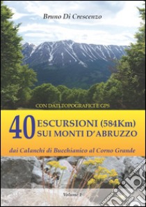 40 escursioni (584Km) sui monti d'Abruzzo. Dai Calanchi di Bucchianico al Corno Grande libro di Di Crescenzo Bruno