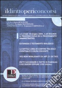 Il diritto per i concorsi (2009). Vol. 4 libro