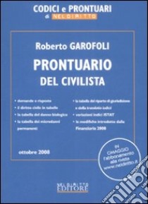 Prontuario del civilista libro di Garofoli Roberto