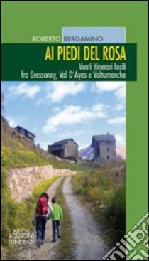 Ai piedi del Rosa. Venti itinerari facili fra Gressoney, val d'Ayas e Valtournenche libro di Bergamino Roberto