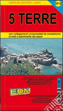 SP 42B Cinque Terre 1:25.000 libro di Tarantino Stefano; Fuoco Marco