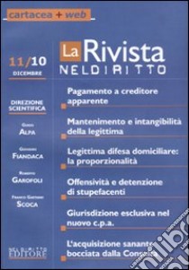 La rivista di Neldiritto (2010) (11) libro