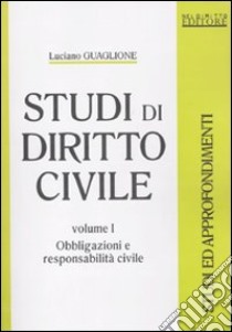 Studi di diritto civile (1) libro di Guaglione Luciano