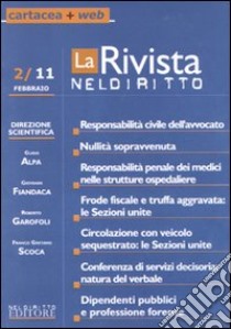 La rivista di Neldiritto (2011) (2) libro