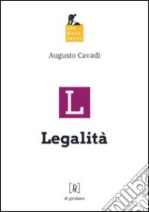 Legalità libro di Cavadi Augusto