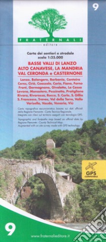 Carta n. 9. Basse valli di Lanzo, alto Canavese, La Mandria, val Ceronda e Casternone libro